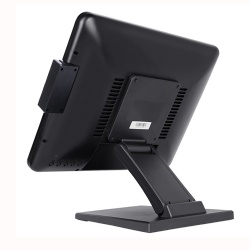 15 inch True flat lcd pcap touch monitor with MSR