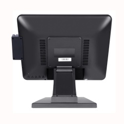 15 inch True flat lcd pcap touch monitor with MSR